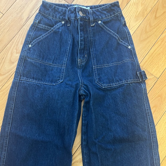 Twik Classic Dark Blue Wide Leg Jeans - Picture 4 of 9